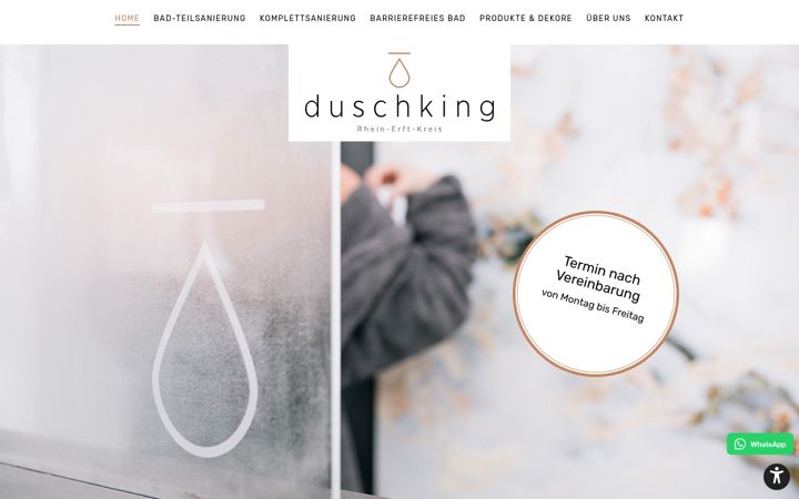 Skjámynd af duschking-rheinerftkreis.de