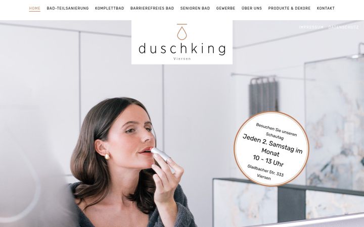 Screenshot of duschking-viersen.de