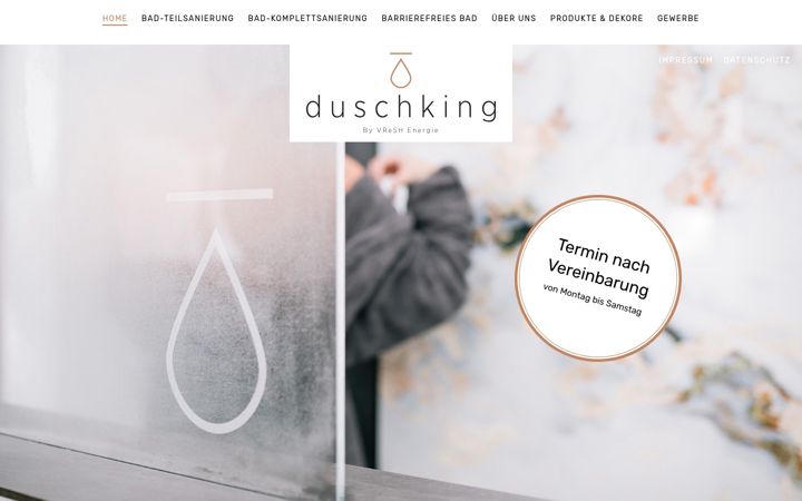 Skjámynd af duschking-vreshenergie.de