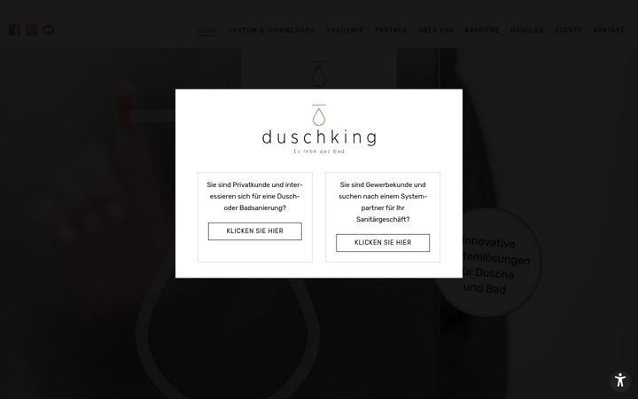 Screenshot of duschking.de