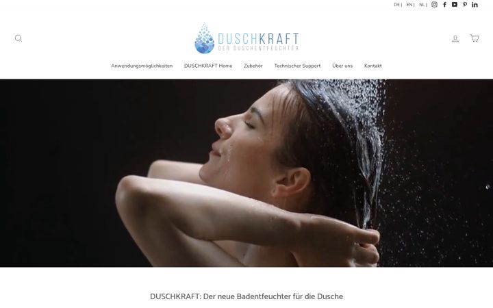Screenshot of duschkraft.de