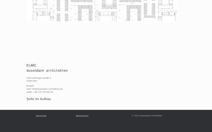 Screenshot of dusendann-architekten.de
