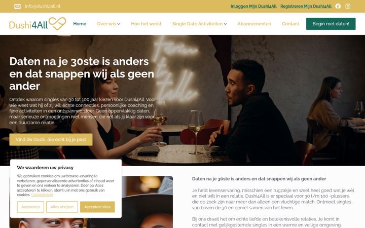 Screenshot di dushi4all.nl