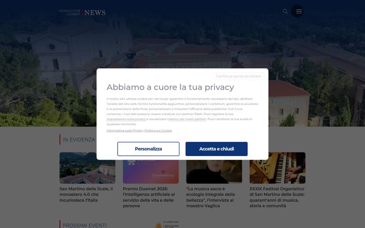 Skjámynd af dusmetnews.it