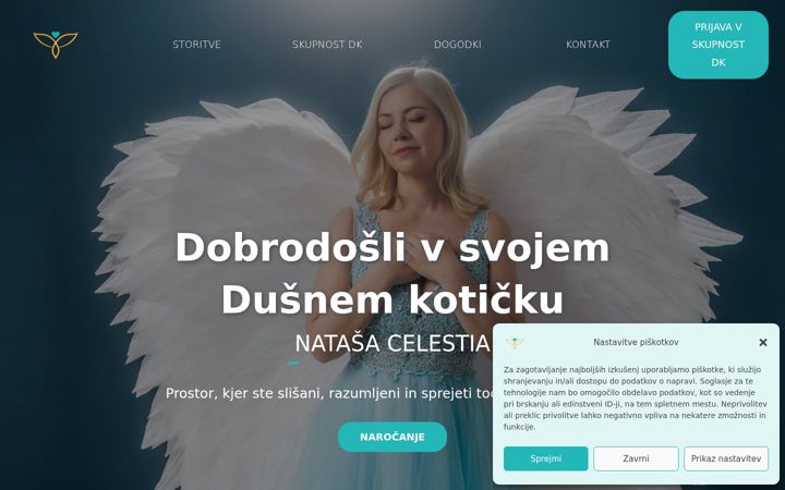 Snímek obrazovky dusnikoticek.si