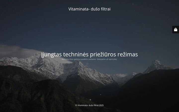 Snímek obrazovky dusofiltrai.lt