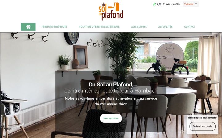 Screenshot of dusolauplafond57.com