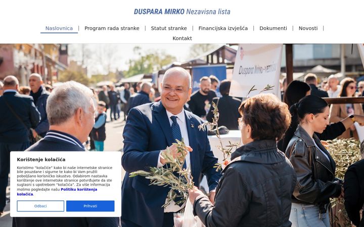 Screenshot of dusparamirkonl.hr