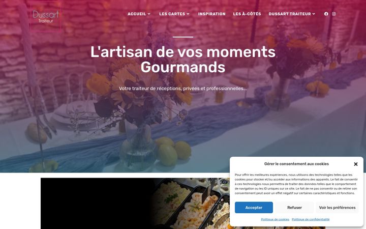 Screenshot of dussart-traiteur.com