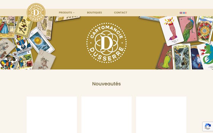 Screenshot van dusserre.fr