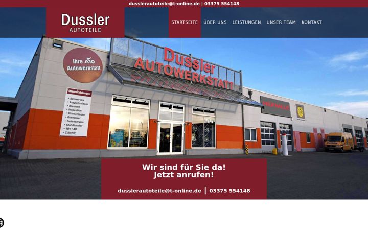 Screenshot of dusslerautoteile.de