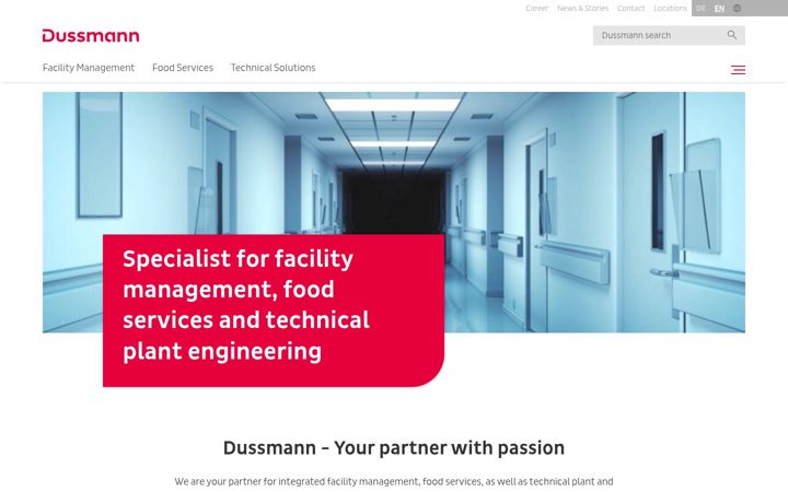 Screenshot of dussmann.de