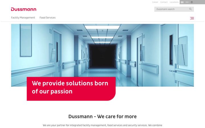 Skjermbilde av dussmann.hu