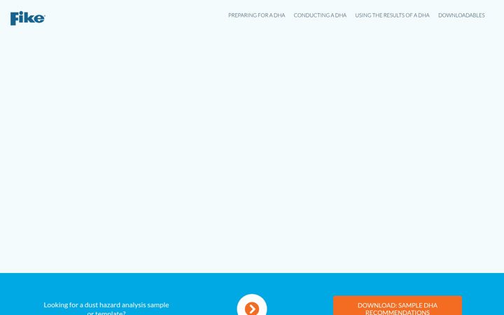 Screenshot of dust-hazard-analysis.com
