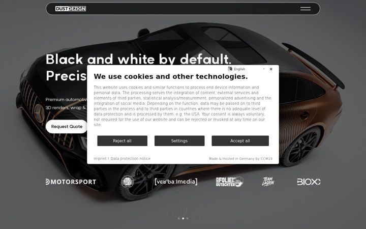 Screenshot of dustdezign.com