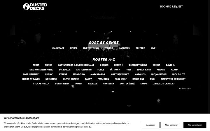 Screenshot of dusteddecks.de