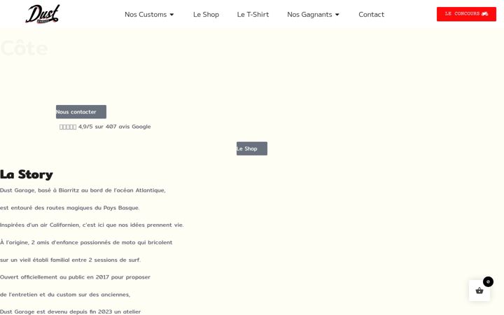 Screenshot of dustgarage.com