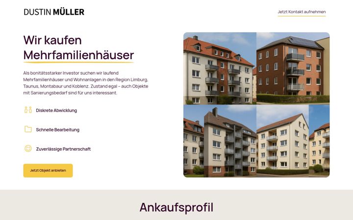 Screenshot of dustin-mueller.de