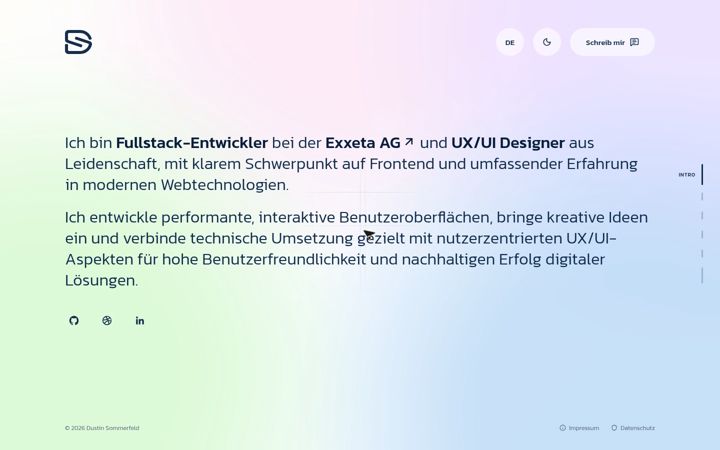 Screenshot of dustin-sommerfeld.de