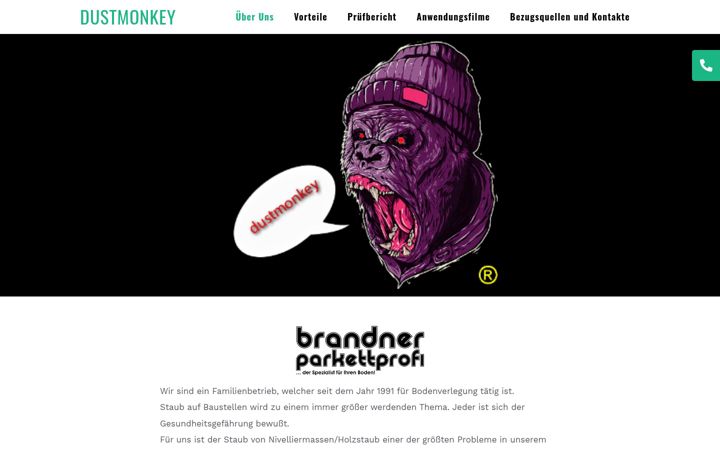 Posnetek zaslona dustmonkey.at