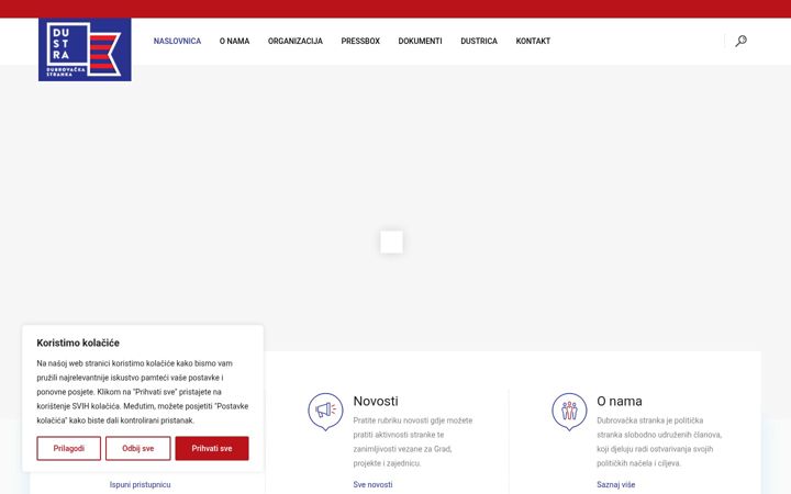 Screenshot of dustra.hr