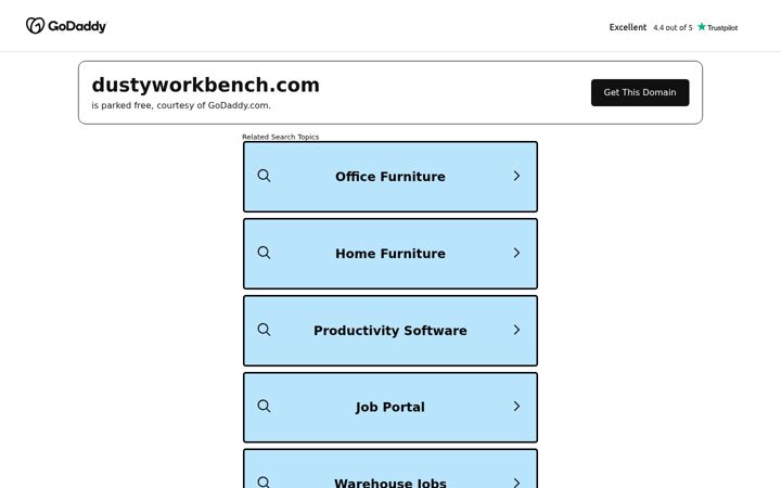 Screenshot of dustyworkbench.com