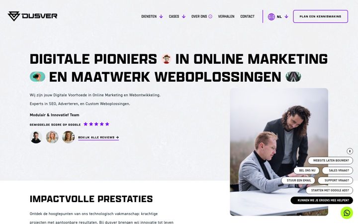 Screenshot di dusver.nl