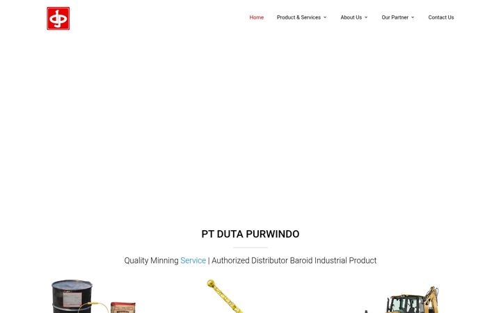 Screenshot of dutapurwindo.com