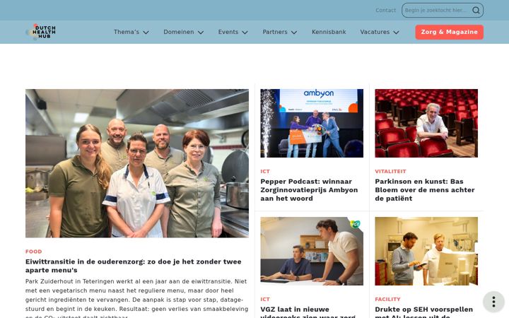 Screenshot of dutch-healthweek.nl