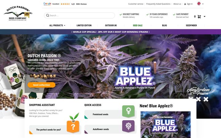 Screenshot of dutch-passion.com
