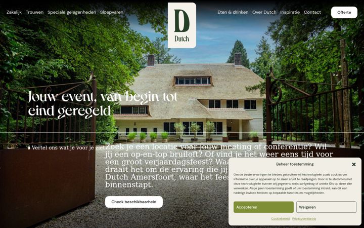 Skærmbillede af dutchamersfoort.nl