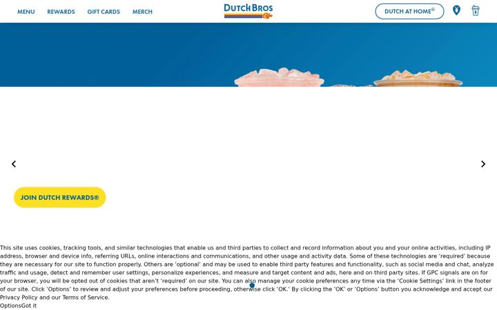 Screenshot of dutchbros.io