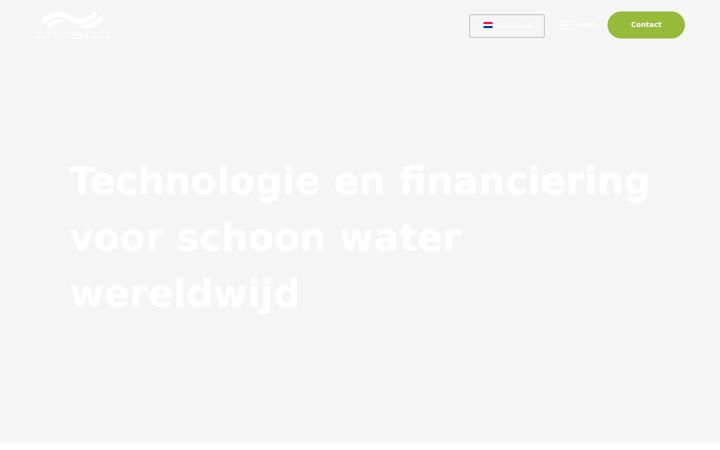 Screenshot di dutchcleantech.nl