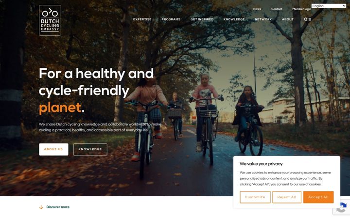 Skærmbillede af dutchcycling.nl