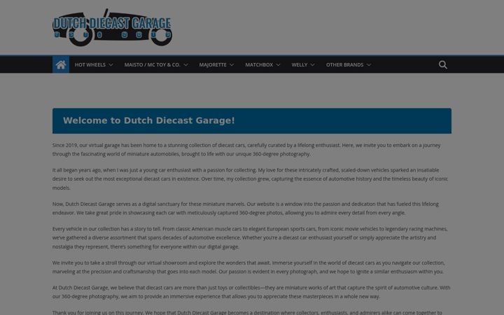Screenshot of dutchdiecastgarage.com
