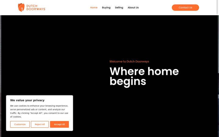 Screenshot of dutchdoorways.com