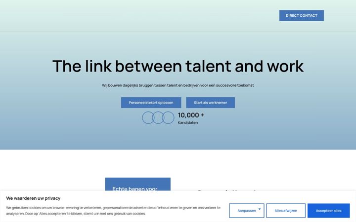 Screenshot di dutchflexwork.nl