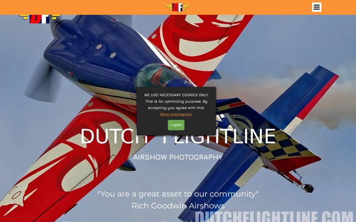 Screenshot of dutchflightline.com
