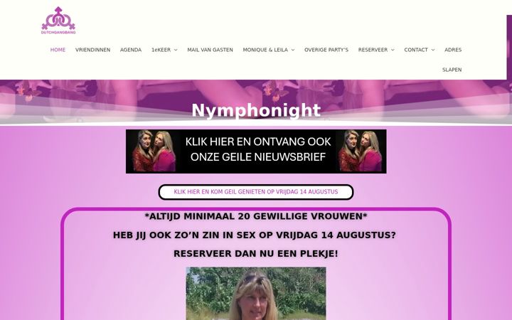 Screenshot di dutchgangbang.nl