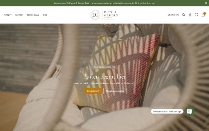 Screenshot di dutchgarden.nl