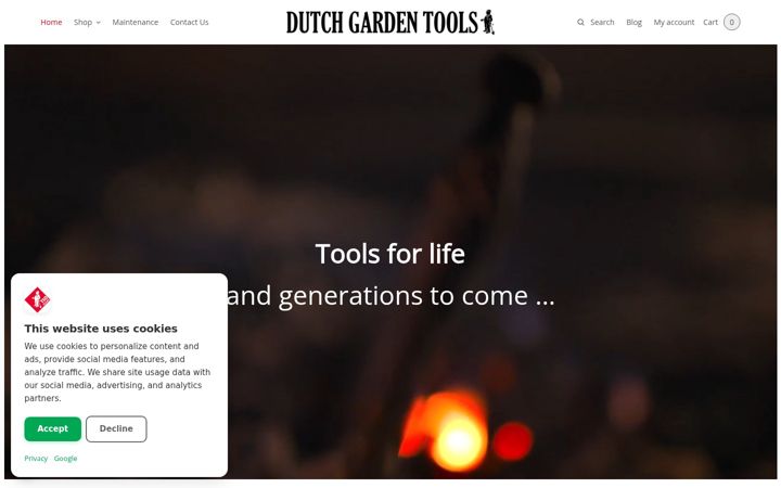 Screenshot of dutchgardentools.com