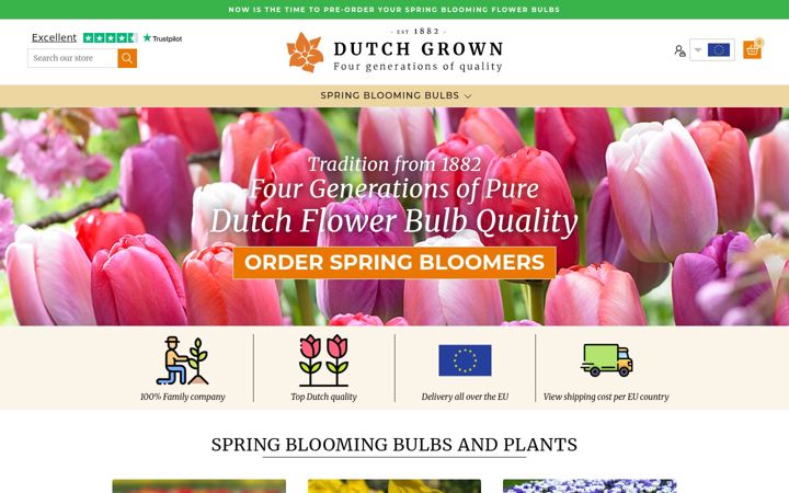Screenshot of dutchgrown.eu