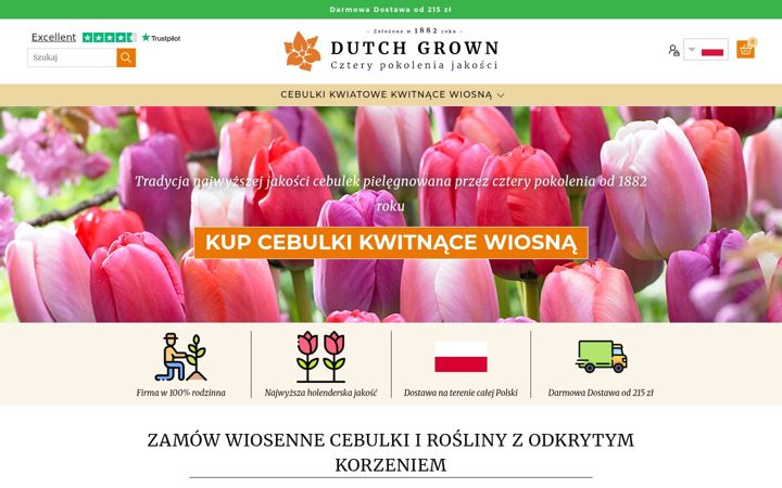 Captura de ecrã de dutchgrown.pl