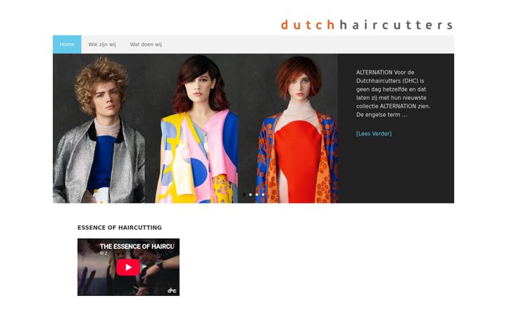 Snímek obrazovky dutchhaircutters.nl