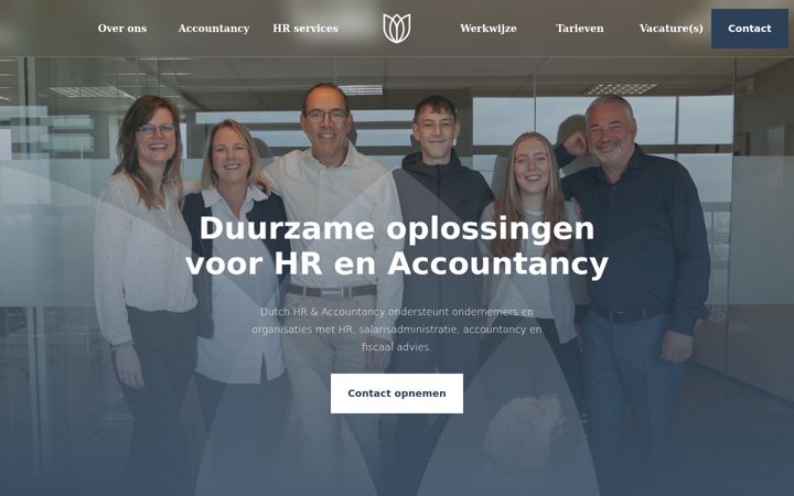 Screenshot di dutchhrservices.nl