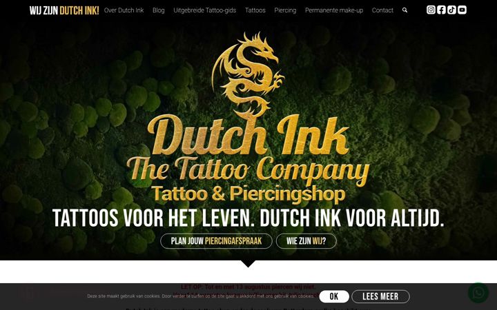 Snímek obrazovky dutchink.nl