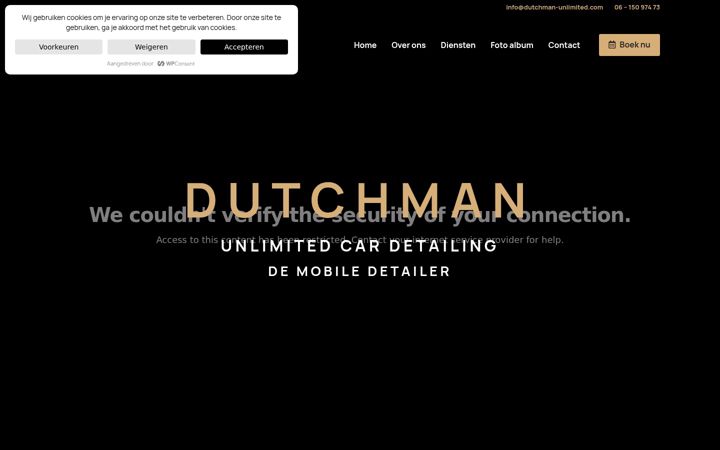 Screenshot of dutchman-unlimited.com