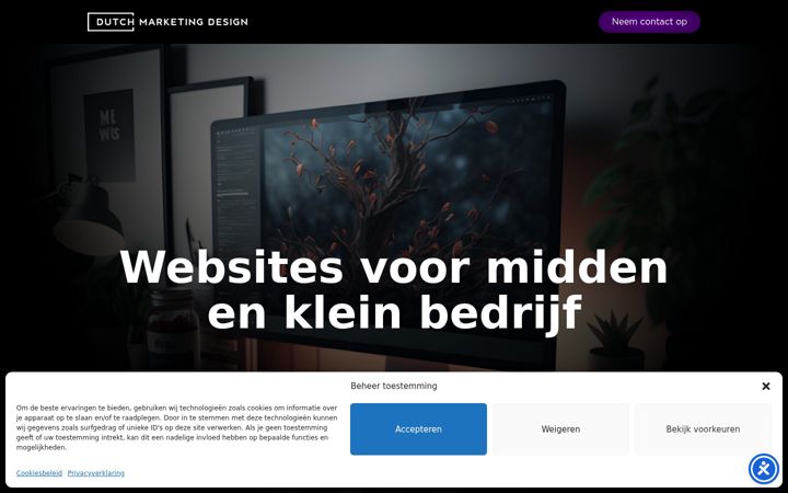 Screenshot of dutchmarketingdesign.com