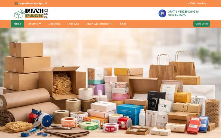 Screenshot di dutchpackpro.nl