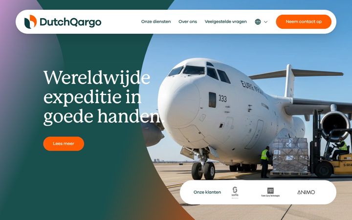 Ekrānuzņēmums no dutchqargo.com